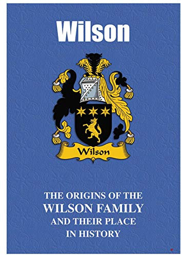 I LUV LTD Wilson Anglais Nom de Famille Livret D'histoire avec de Brefs Faits Historiques