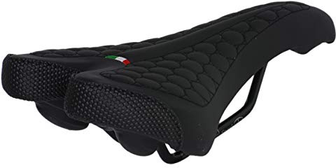 Selle FatBike Montegrappa pour vélo VTT Trekking unisexe modèle SM 4010 Made in Italy Couleur Noir