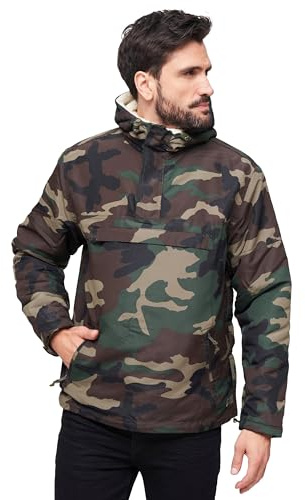 Brandit Sherpa Windbreaker, Color: woodland, Size: M