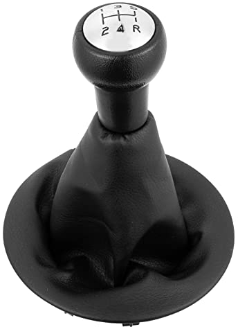 DOMENICA Pommeau de Levier de Vitesse avec Soufflet Compatible pour Peugeot Partner 2008-2022 Citroen Berlingo III MK3