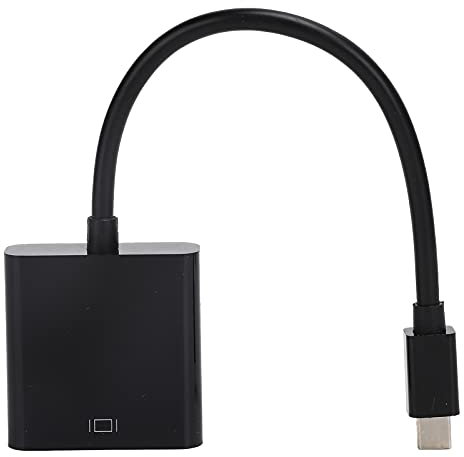 VBESTLIFE Adaptador Mini DP a VGA, Adaptador Universal Mini DP Macho a VGa Adaptador Convertidor Hembra Compatible con Resoluciones 1080P 1920 X 1200 para PC Monitor de Computadora
