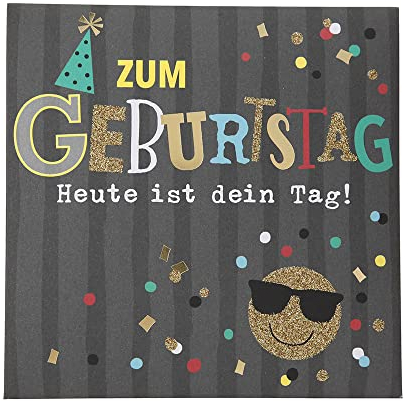 Depesche 0011694-016 Pop-up Glückwunschkarte zum Geburtstag, Klappkarte mit Musik, Lichtelementen und einem originellen Spruch, Geburtstagskarte inkl. Umschlag, Format 15,5 x 15,5 cm