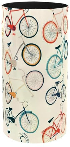 VAPOKF Porte-stylos pour bureau, boîte à musique, pot à crayons, pinceaux de maquillage, rangement de fournitures de bureau, organisateur pour la maison et le bureau – Vélos colorés