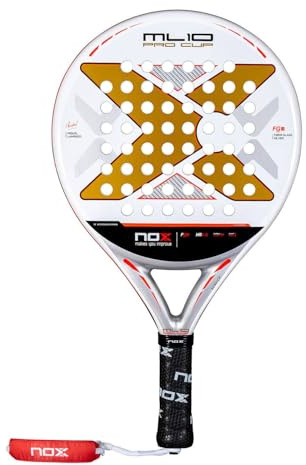 Padel Racket ML10 Pro Cup Coorp by Miguel Lamperti 2025 | High-Performance Pala Padel | Carbon Frame & Glass Silver Face | Enhanced Power & Control | Smartstrap Technology | Racket for Adults