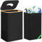 Poubelle Recyclage, 100L Poubelle de Recyclage avec Couvercle et Trou, Collecteur de Bouteilles Consignées avec Sacs de Transport, Tri Sélectif pour Plastique et Verre