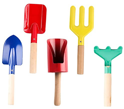 SEWOART 5Pièces Outils De Jardinage Pelles à Fleurs Fourche De Plantation Et Râteaux pour Jardinage Et Pratique Outils De Jardinage pour Vos