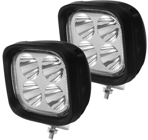 ERINGOGO Feux de Travail LED Haute Luminosité Super Lumineux Lot de 2 Plastique Noir Remplacement Facile pour Chariot Élévateur pour Éclairage de Sécurité