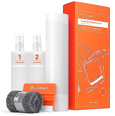 Luxshield Ladekantenschutz Folie für Skoda Superb Combi 3 (III) 3V I 2015-2023 - Stoßstangenschutz, Kratzschutz, Lackschutzfolie - Transparent