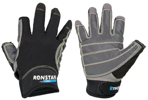 Ronstan Sticky Race Gloves - 3-Finger - Black - L