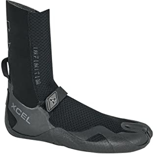 XCEL Infiniti 5mm Split Toe Wetsuit Boots Boot - Black - Quick dry - Unisex - ADJUSTABLE STRAP - TAPED SEAMS
