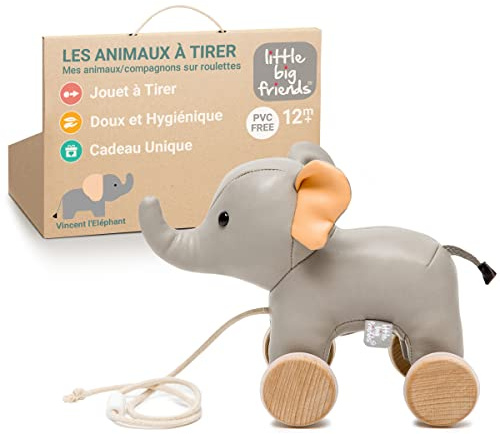 Little big Friends Juguete para tirar de la selva elefante 12 m+ | 303525