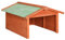 vidaXL Caseta de Cortacésped Robótico Cobertizo Cubierta Cabaña Tejado Refujo Protección Maquinaria Jardín Patio 72x87x50 cm Madera Maciza Abeto