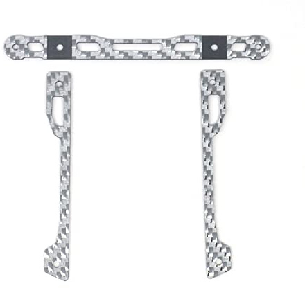 Replacement Part For 1Set MA/MS Chassis Front Car Cowl Lifting Frame AT Spring Heard Carbon Fiber Parts For Mini 4WD Car Model - (Color: MA Silver)