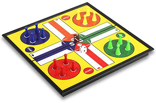 Andux Gioco da Tavolo Magnetico Portatile Pieghevole Ludo Set CXYXQ-03 (M)