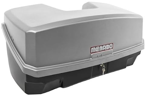 Coffre d'attelage 300L universel - Charge maximale 30kg - MENABO NEKAR SILVER
