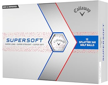 Callaway Golf Supersoft Golf Balls (2023, Red Splatter)