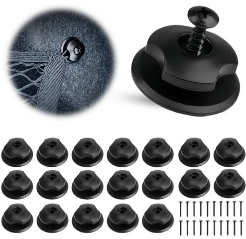 DXUANTING 20 Pcs Trailer Hooks with Screws for Securing Nets and Tarps