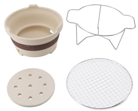 Four à Charbon d'argile, poêle Chinois pour Faire du thé à Griller en Argile intérieure et extérieure, Le poêle en Argile Cuisson en céramique poêle à Gril en Argile Mini Gril à