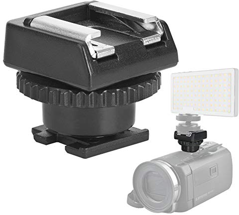 VBESTLIFE Adaptador de Zapata para, Adaptador de Zapata para videocámara Adaptador de Montaje en Flash para