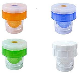 SPORTS WORLD VISION Paquete de 8 limpiadores de Lentes de Contacto manuales, Estuche Limpiador de Lentes de plástico mensual