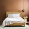 Luofanfei Spannbettlaken 160x200 Boxspringbett Frottee Satin Weiß Beige Creme Uni Muster Topper Bettlaken Satin Glänzend Seide Spannbetttuch Spannbetttücher für Hohe Matratze bis 25-30 cm