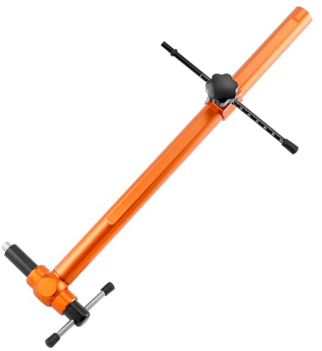 QWORK® Jauge d'alignement pour Patte de dérailleur, Outil de réparation de vélo pour réparer ou Entretenir Les changements de Vitesse de précision, Alliage d'aluminium