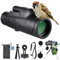 GOHHME Monoculare Telescope 20X60 HD Monocolo Cannocchiale Prisma BAK4 Lenti FMC Premium Con Treppiede Stabile Impermeabile Monocolo Professionale l'osservazione Degli uccelli Escursioni Caccia