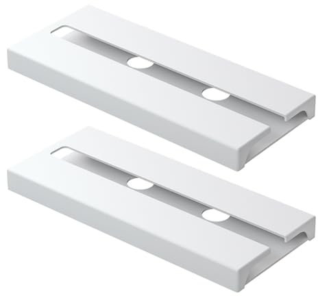 Laroal 2 Pezzi Portabicchieri da Vino Senza Foratura Portabicchieri da Vino in plastica Appendiabiti sottopensile Porta Bicchieri da Vino Mensola espositiva (Bianco)