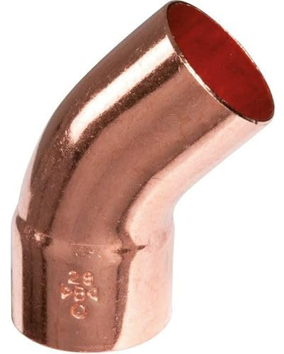 DSTOCK60 - Coude 45° Raccord Cuivre à Souder MF - Diamètre : 35 mm