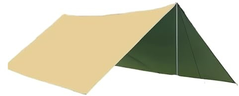 3x3m Outdoor Tent Fly Sheet, Oxford Cloth Cover for Camping, Sun, Wind & Rain Protection, RV Accessory(1pc Green)