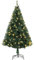 Juskys künstlicher Weihnachtsbaum 210 cm - Baum mit LED Beleuchtung & Ständer - Tannenbaum naturgetreu für drinnen - Christbaum künstlich, beleuchtet