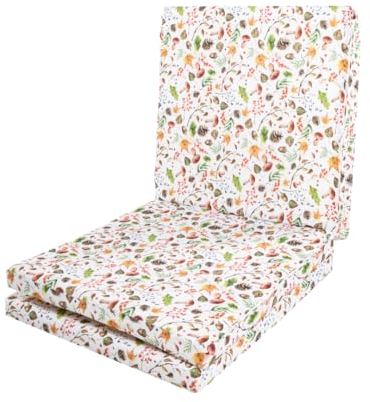 MIMUSELINA Colchoneta Bebe Suelo Alfombra Bebe 120x120 cm | Mullida, Desenfundable y Lavable | Ideal para Gatear, Jugar y Andar | Certificado Oeko-Tex | Plegable y Aislante del Frío (Forest)