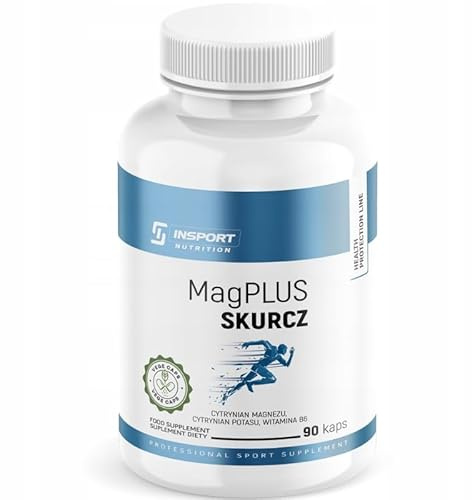 INSPORT Nutrition - MagPLUS Rétrécissement - Magnésium, Potassium et Vitamine B6-90 Gélules Végétales - 45 Portion - Composition pure