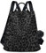 Mnsruu Anti-Diebstahl-Rucksack für Damen, stilvoller Rucksack für Arbeit, Reisen, Schule, dunkelgrauer Leoparden-Geparden-Druck, leicht und praktisch, Schulterriemen-Tasche, #01, One size
