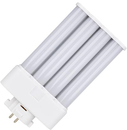 yongjia GX10q-4 LED-Lampe, 13Watt 1600lm mit 4 Röhren GX10q Sockel, Ersatzlampe für CFL 27 Watt Leuchtstofflampen(Warm white)
