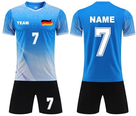 Fussball Deutschland Trikot Em 2024 mit Eigenem Namen Nummer Logo,Personalisierte Fussball Trikot Set,Benutzerdefiniertes Trikot Herren,Fußball Trikots Erwachsene Fussball Trikot Personalisiert