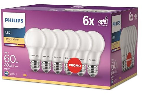 Philips LED Classic E27 Lampen 3-er Pack (100 W), matte LED Lampen mit warmweißem Licht, energiesparende Lampen mit langer Nutzlebensdauer, neue Generation