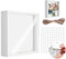3D Bilderrahmen Zum BefüLlen 20x20x3cm Mit Seil & Doppelkleber, Tiefer Bilderrahmen, DIY Kunstwerke, Ohne Glas, Rahmen Geschenk Frame Bilderrahmen Tief Weiß Geldgeschenk Wand HäNgender Desktop