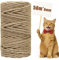 Corde Arbre à Chat 8 mm, Corde de Jute 8 mm x 100 m, Corde à griffer, Corde en Chanvre, Accessoire pour Chat, Corde à griffer, Corde en sisal, 2 Pièces de 50m