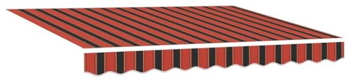 vidaXL Tessuto di Ricambio per Tenda per Telaio 3.5x2 m Rigato Multicolore