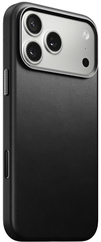 NOMAD Traditional Leather Case for iPhone 17 Pro Max, Protective Case Made Genuine Leather, MagSafe Compatible, Black