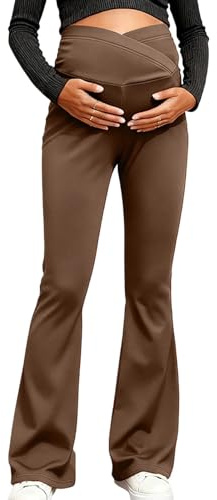 Luadnysin Leggins Premaman Leggins Premaman Donna Calze 40 Denari Leggings Caldi Pantaloni Yoga con Elastico in Vita Abito Invernale Vestito Invernali Collant Eleganti Pantalone Nero Comodi Inverno