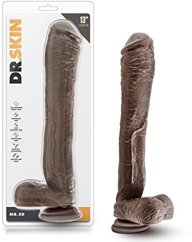 Blush TO330656 Dr. Skin Mr. Ed 13Inch Dildo Chocolate Realistics 27cm - 10.7inch PVC, Brown