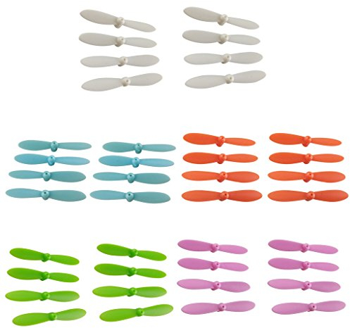 MagiDeal 40er-Set Bunte Propeller Props für Cheerson Cx 10 Mini Drohne