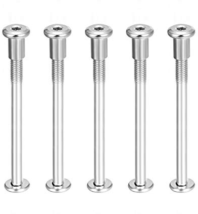 sourcing map Screw Post Fit for 5/16(8mm) Hole Dia, Male M6x85mm Belt Buckle Binding Bolts Leather Fastener Stainless Steel 5 Sets