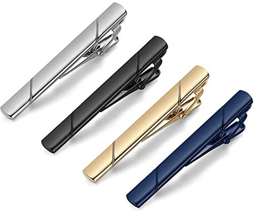 MOZETO Krawattennadel, klassischer Business-Stil, Krawattenklammer für Herren, Luxus-Geschenkbox