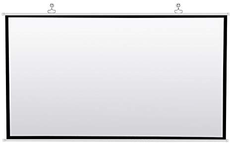 Azwamkue Portable Projector Screen for Home Theater Outdoor HD White Foldable Anti- (60Inch)