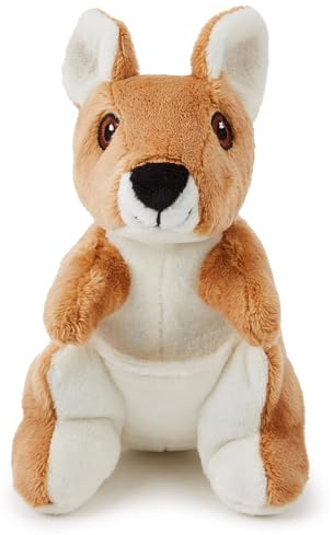 Zappi Co känguru 18 cm mjuk leksak realistisk mjuk gosig leksak, autentisk look, perfekt för speltid och lärande, presenterad på TikTok (18 cm längd)
