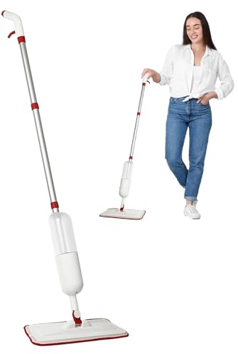 Trapeador En Aerosol De Microfibra, Trapeador Húmedo Con Almohadillas Lavables, Trapeador Seco Y Húmedo, Trapeador Para Piso Con Rociador, Trapeador Con Rociador De Agua Para Laminado, Baldosas De Cer