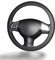 1 pièce Couvre Volant Voiture en Silicone - Protège et Décore Le Volant de 32 à 40cm, Housse Souple Antidérapante, Entretien Facile, Noir Élégant - Accessoire Auto Pratique et Esthétique